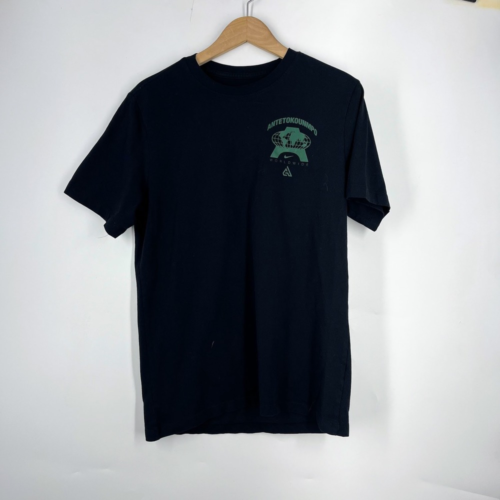 Nike Air Greek Freak Giannis Basketball Max90‎ Shirt Black FV8408-010 Men Size M